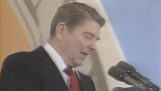The Ronald Reagan reacted in a balloon popping