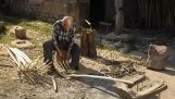 Traditional construction of wooden forks