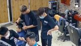 Accidente de peluquero