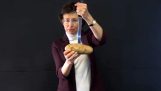 Fysik lektion med en kniv och en potatis
