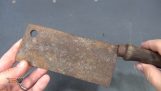 Restoration of an old rusty cleaver